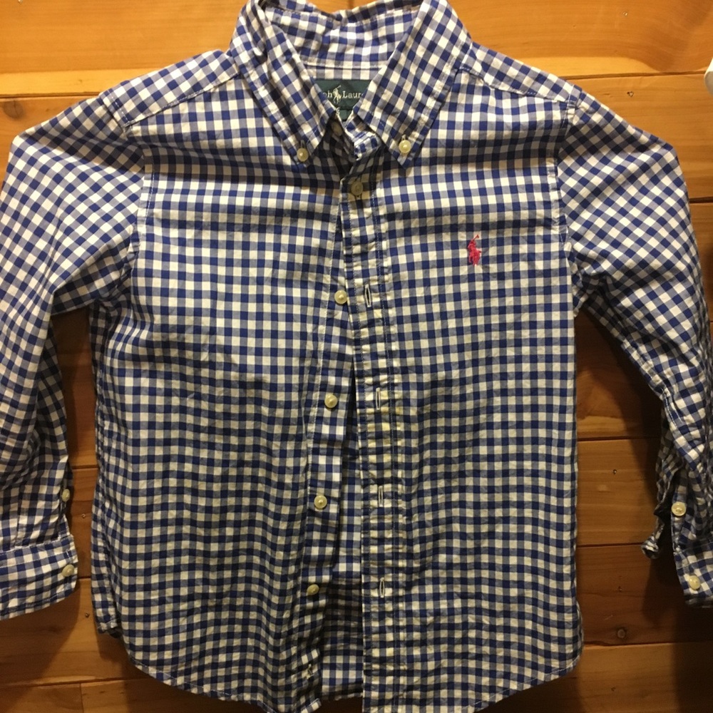 **2/$15** RL Long Sleeve Button Down (Boys sz 5)